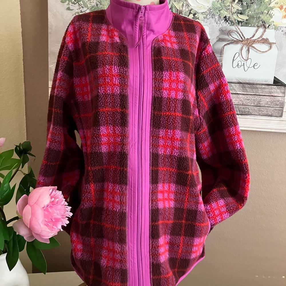 TALBOTS zip up sweater size XL Valentine’s Day gift